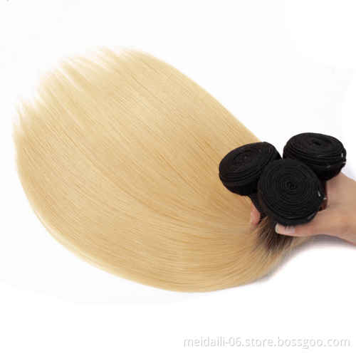 Xuchang hair raw hair bulk wholesale,blonde russian 613 virgin hair,virgin russian hair double drawn ombre hair extension
